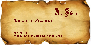 Magyari Zsanna névjegykártya